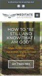 Mobile Screenshot of meditateonchrist.com