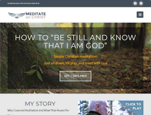 Tablet Screenshot of meditateonchrist.com